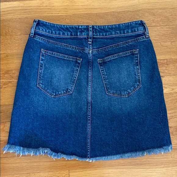 LOFT Blue A-Line Mini Skirt Casual - Picture 2 of 6